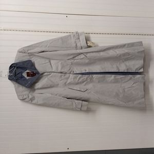 J.Gallery women's raincoat size 10 color silver